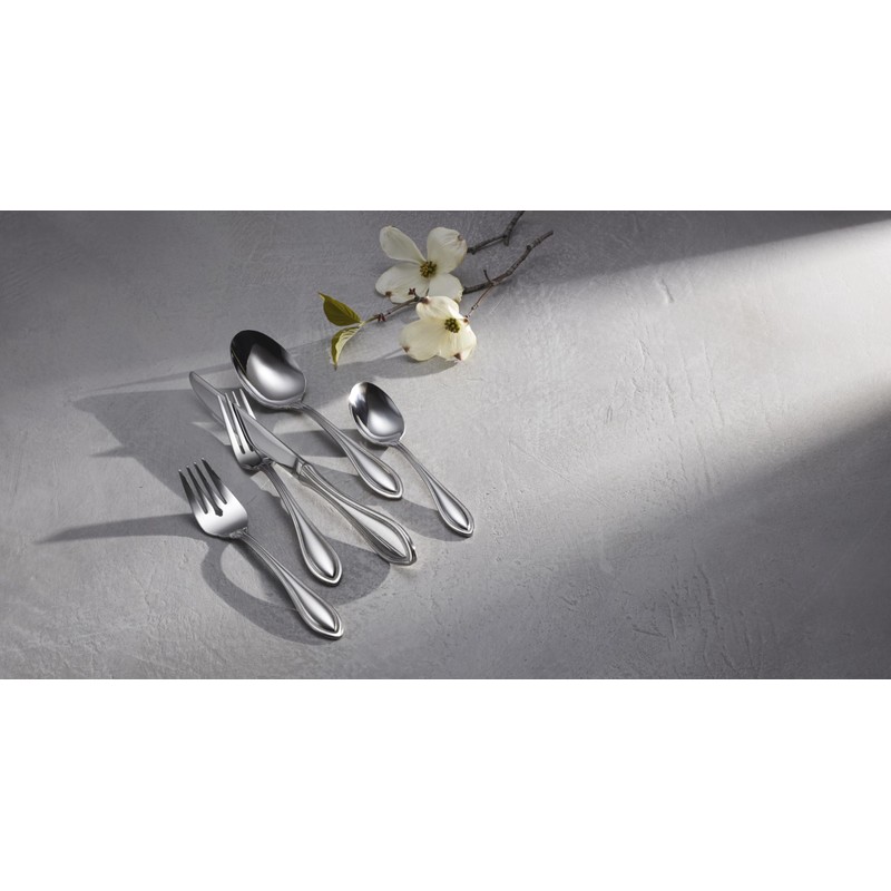 Oneida American Harmony Everyday Flatware Teaspoons, Set of 4