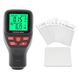 Coating Thickness Gauge High Accuracy Digital Thickness Measuring Tool for Metal Coating Film Paint 0‑2000um Black