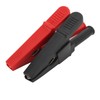 10pcs Electric Test Clip Brass Red Black 4mm/0.2in Hole 20mm/0.8in