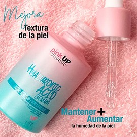 PINK UP | Suero De Ácido Hialuronico | Hidratación profunda a la piel del rostro | Minimiza Líneas de Expresión | No Pegajoso | Suero facial | Serum | 30ml | Modelo PKSK07