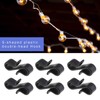 120PCS Hangings Gutter Hooks Outdoor S Shape Double Head Plastic