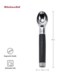 KitchenAid KO117OHOBA Gourmet Ice Cream Scoop, One Size, Matte Black