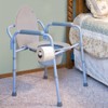 Carex 3-in-1 Folding Bedside Commode with 14 Pack Commode Liners