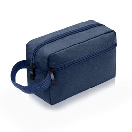 Aucuu Men's Toiletry Bag, Large Toiletry Bag for Men, Cosmetic Bag, Wash Bag with Double Zip Opening, Travel Toiletry Bag for Toiletries Accessories, #6 Blue-c, Classic