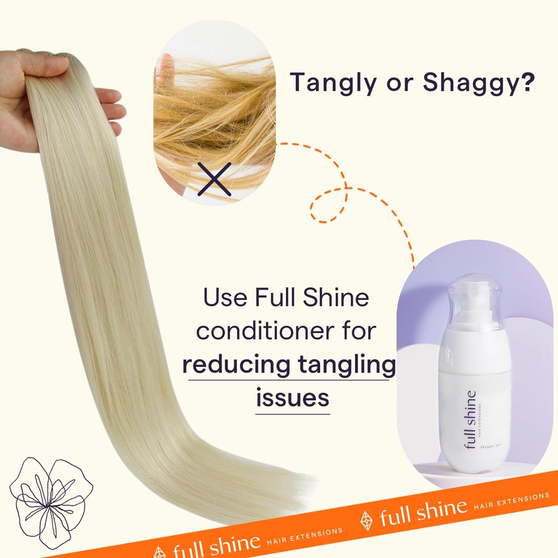 Full Shine Weft Hair Extensions Human Hair Sew In Extensions