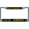U.S. Army Fort Campbell Chrome License Plate Frame
