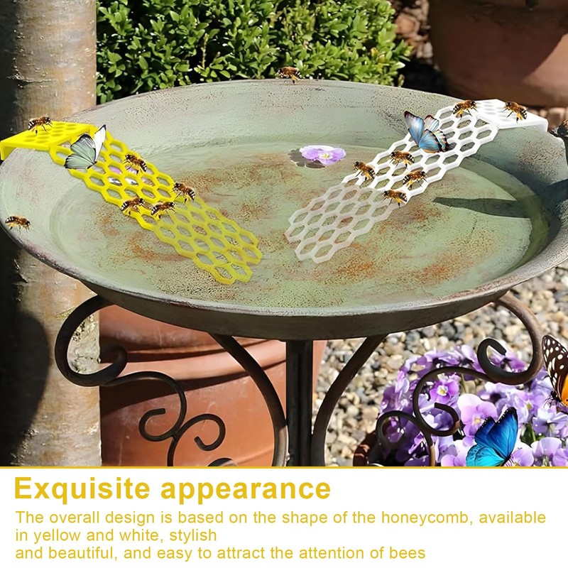 AMONENZ Pack of 2 Honeycomb Bee Ladder, Plastic Bee Station,