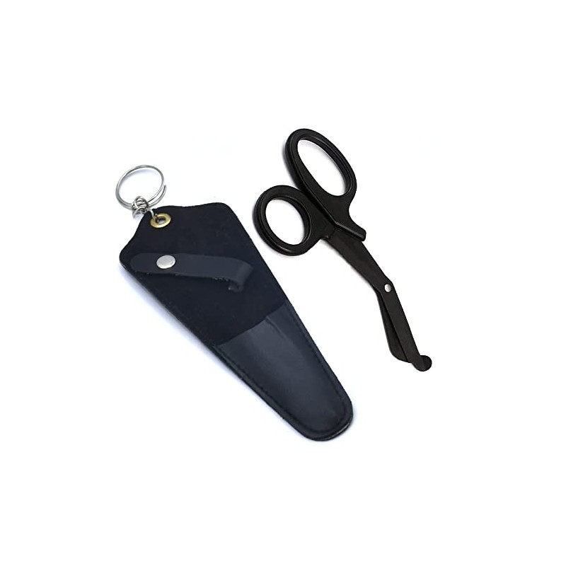 AAProTools Premium Shears with Leather Pouch Belt Clip Ring -