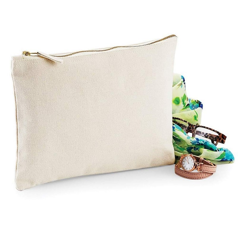 Westford Mill Canvas Accessory Case (UK Size: L) (Natural)