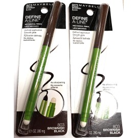 Maybelline New York 2  Maybelline Eyeliner Define A Line Mechanical Pencil 803 Brownish Black