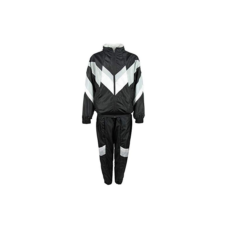 Foxxeo 80s Costume for Adults Premium 80s Tracksuit Assi –
