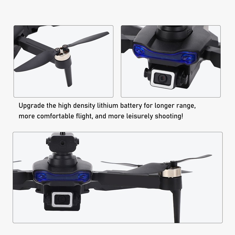 RC Drone Obstacle Avoidance Folding Camera Angle Adjustable Low Noise