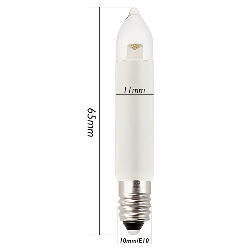 GutReise 10pcs AC E10 LED Replacement Light Bulbs for Candle