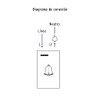 Volteck PA-TI-EB, Placa armada 1 interruptor de timbre 1.5 módulos
