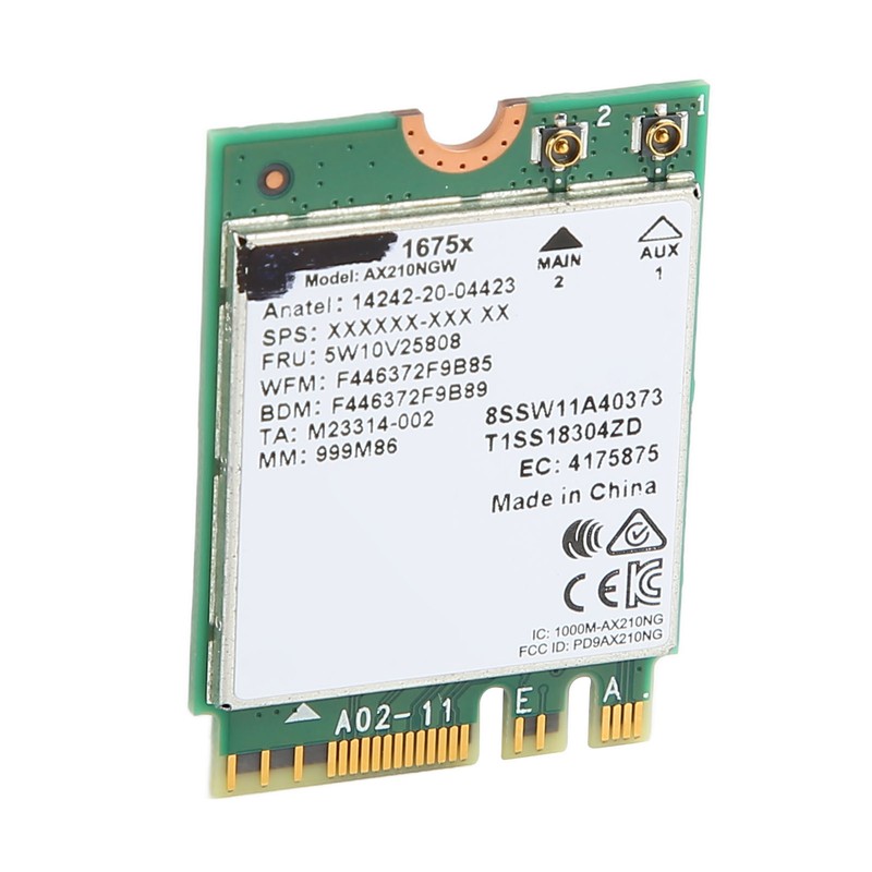 WiFi Card Wireless Tri Band 1675X AX210NGW M.2 NGFF WI‑FI6E