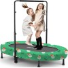 Unbranded Foldable Trampoline, Mini Rebounder Trampoline with Adjustable Handle, Exercise~