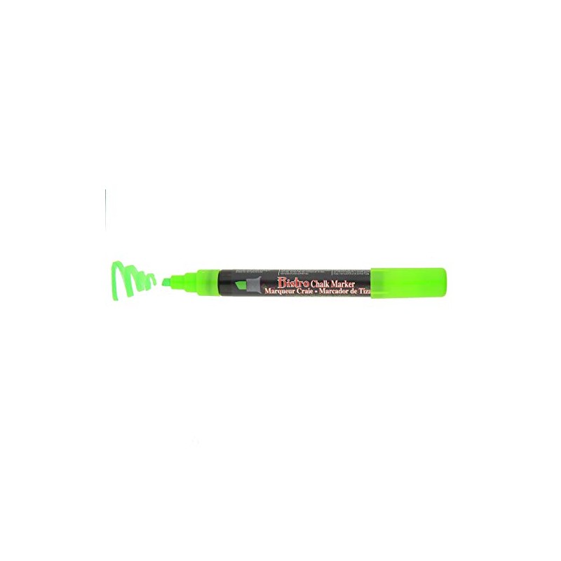 Uchida 483-C-F4 Chisel Tip Bistro Chalk Marker, Fluorescent Green