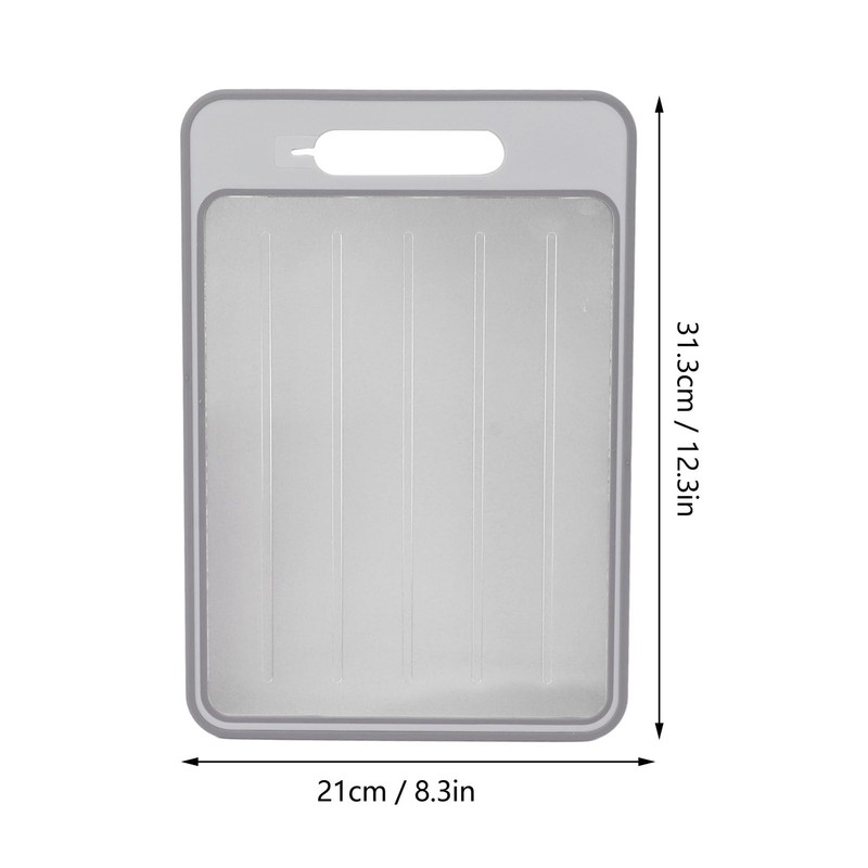 4 in 1 Defrosting Tray Cutting Board, Double Sided Chopping
