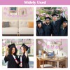 Pink Glitter Graduation Banner Decorations Supplies, Exquisite Hanging Glitter Graduation