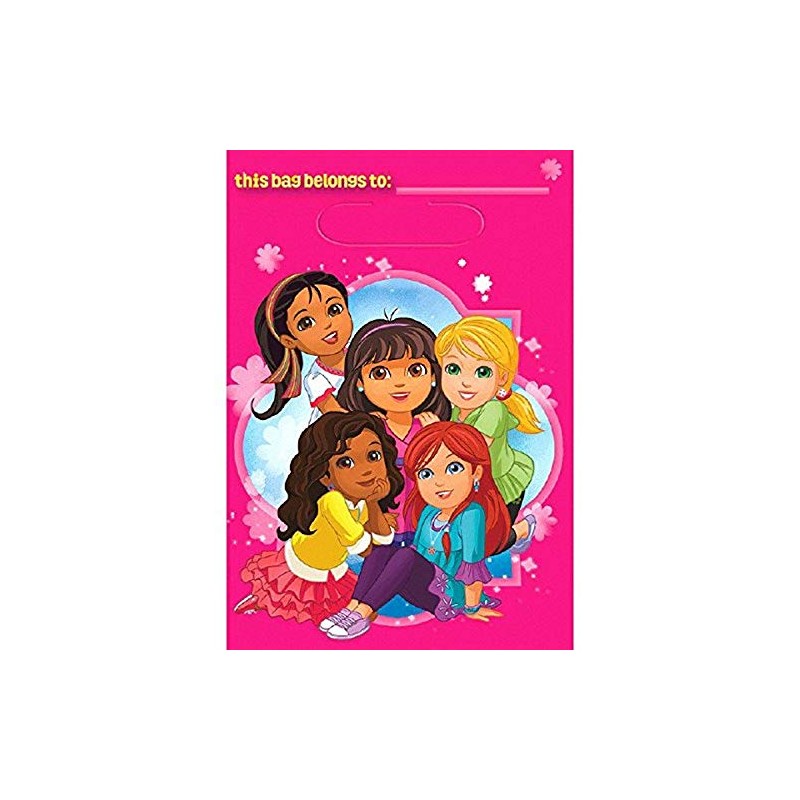American Greetings Dora & Friends Collection Loot Bag, 9 1/8"