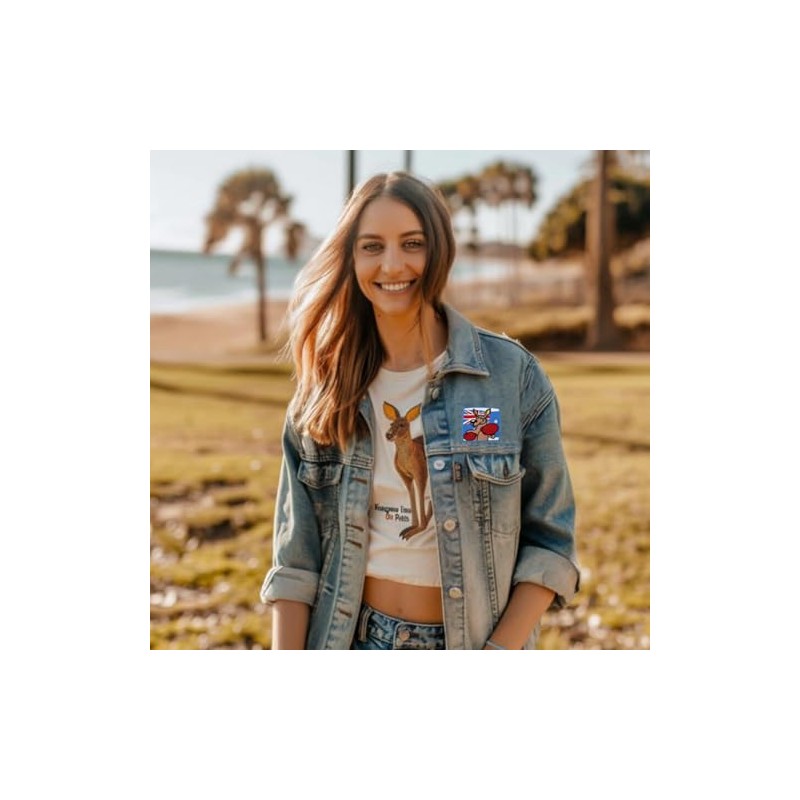 Australia Kangaroo Embroidered iron on Patch