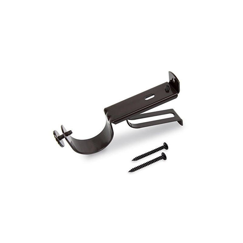 Rod Desyne Sinlge Brackets (1.5 Bkt Pcs) Single Piece, Cocoa