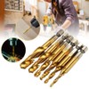 Bestgle Tap Drill Set, Hexagonal Shaft Woodworking Drill Set, 6