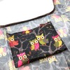 allydrew Large Foldable Tote Nylon Reusable Grocery Bag, Owls