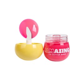 Jamazing Lip Butter Balm Guava Jam by Oz Lab High Shine Tinted Lip Balm Moisturizing Non Sticky Vegan Cruelty Free Hydrating Lip Gloss for Dry Lips Travel Friendly, 0.19 OZ/ 5.5G，Pack of 1