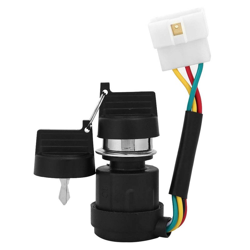 Walfront Ignition Switch, 5 Wire Jk425 Start Switch, 2 Keys,