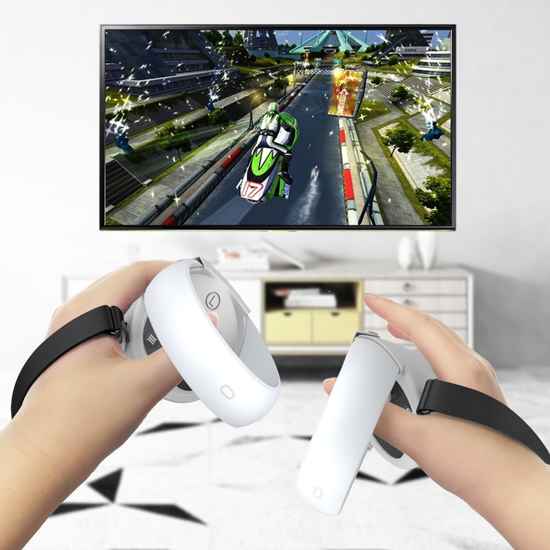 AMZDM Controller Grip for Oculus Meta Quest 2 Accessories Grips