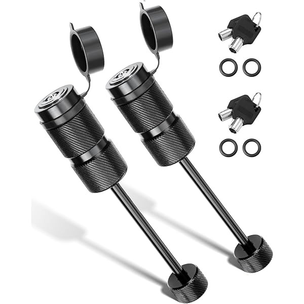 JOYTUTUS Trailer Hitch Lock, 1/4" Dia 3-1/2” Long Pin, with