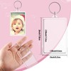 Inbagi Picture Photo Frame Keychain Clear Rectangle Acrylic Keychain Blanks