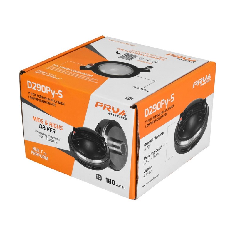 PRV AUDIO D290Py-S 180 Watts 1" Pro Audio Screw-on Compression