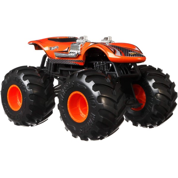 Hot Wheels Monster Trucks Twin Mill die-cast 1:24 Scale Vehicle with Giant Wheels for Kids Age 3 to 8 Years Old Great Gift Toy Trucks Large Scales