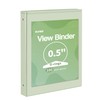 SUNEE 3 Ring Binder 3 Inch 1/2 Pack, Clear View