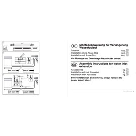 Bosch SGZ1010 Schlauchverlängerung Zu- und Ablauf