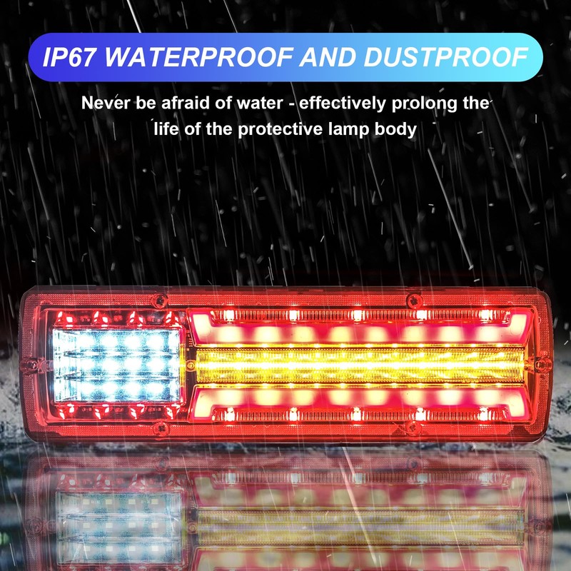 NWpangu LED Truck Tail Lights Trailer Rear Light Brake Lights