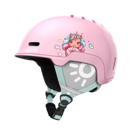 OutdoorMaster Children's Ski Helmet, Snowboard Helmet for Boys & Girls, Robust PC Shell & EPS Foam, 12 Ventilation Holes, Adjustable Snow Sports Helmet, Certified Snow Sports and Snowboard Helmet