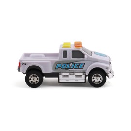 Mighty Fleet Toughest Minis 5" Sheriff Cruiser Truck Toy w/Lights & Sounds, Realistic Design & Batteries Included - Age 3+