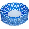 Glad Everyday Disposable Paper Bowls with Blue Wave Design- Cut-Resistant,