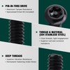 #10-24 x 1/2" Button Head Torx Security Screws, 304 Stainless