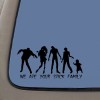 CMI Zombie We Ate Your Stick Figure Family Decal Sticker