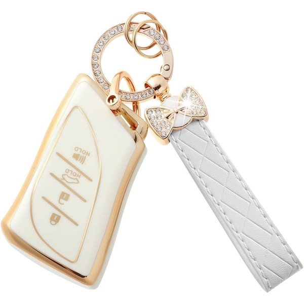 Binuiakl8y for Lexus Key Fob Cover Case with Keychain, Waterproof