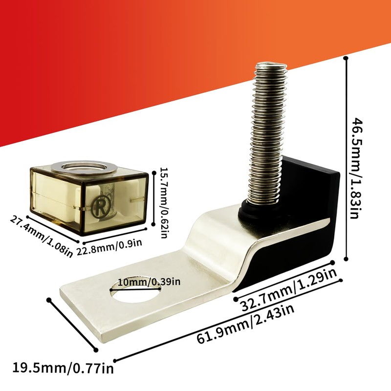 MRBF Terminal Fuses Block Kit- 500Amp 32V DC Max/ IP66