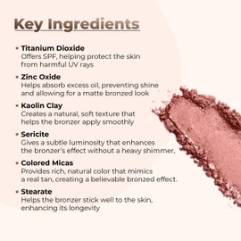 BRONZER BULK POWDER (1 Ounce Refill Pouch) Mineral Makeup Loose Bronzing Warmth Tanning Baked On Bare Face Sun Kissed Coppertone Glow Shimmering Illuminating Glow Hypoallergenic Vegan Cruelty-Free