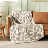 Bedsure Soft Leopard Throw Blanket Knit Warm Blanket for Couch