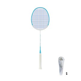Yidome Carbon Fiber Badminton Racket 2.78oz Super Lightweight Badminton Racque for Outdoor Backyards Gym Park Playground Sports(Dog Light Blue)