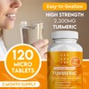 Grounded Turmeric Tablets 2,200mg with Black Pepper & Ginger 35:1