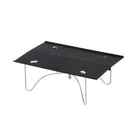 Naturehike Outdoor Indoor Folding Table Made of Lightweight Aluminium - Portable Camping Table for Picnic, Balcony, Garden - Compact Stable with Quick Assembly (Black)